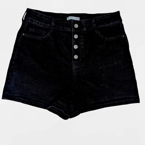 Nine West Black Jean Shorts